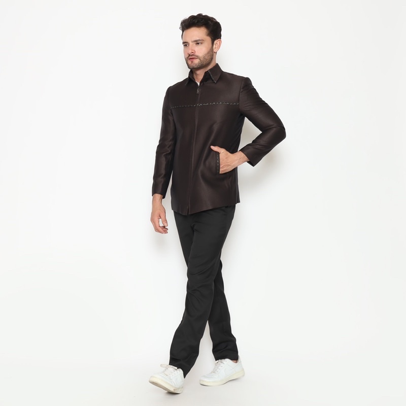 Jasket Jaket Jas Pria Formal Semi Wool - YUNG
