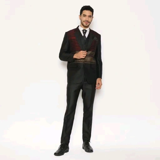 Image of YUNG BANDUNG Setelan Jas Celana Ulos Semi Wool Wedding Blazer Formal