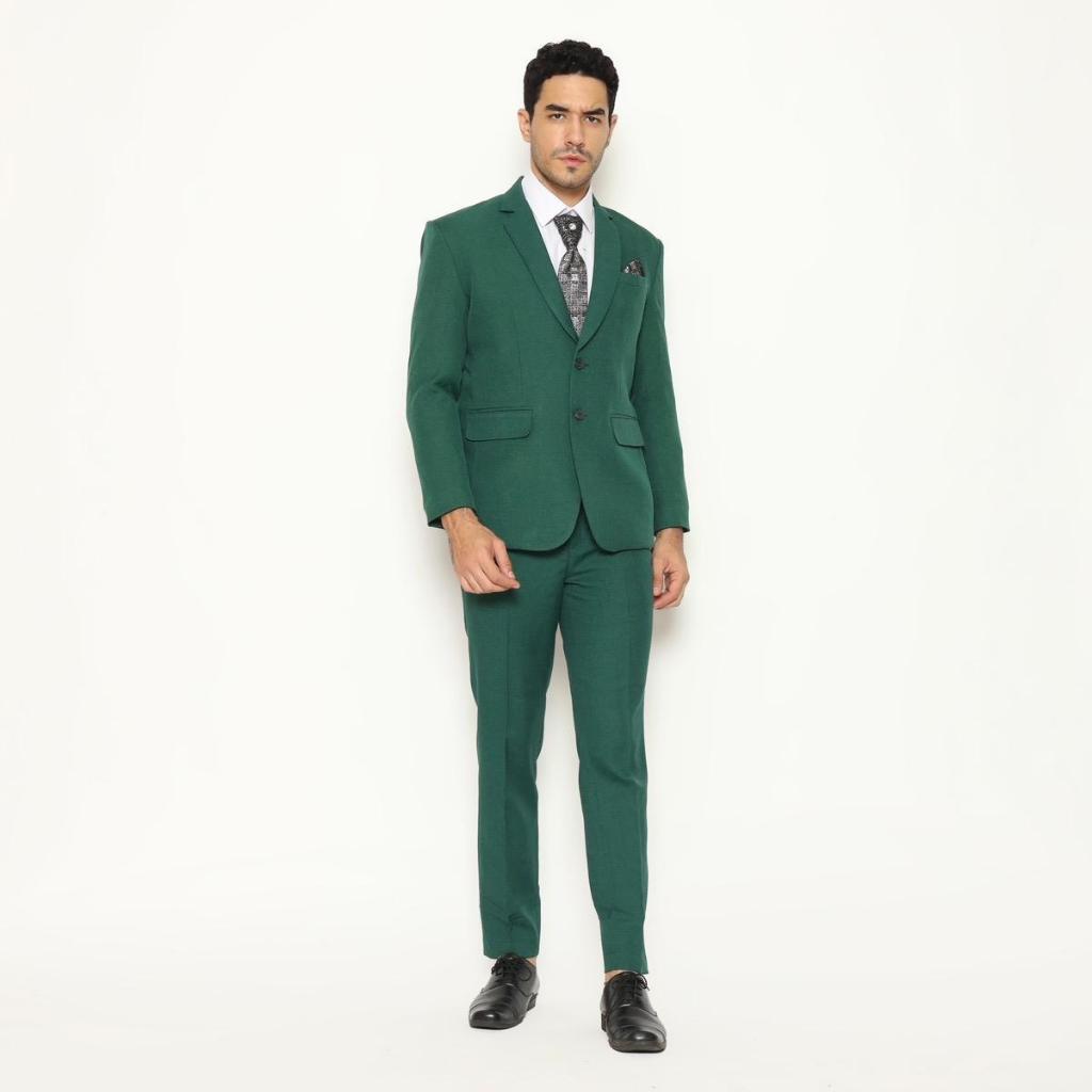 YUNG Jas Pria BIG SIZE Setelan Jas Semi Wool Doff - Jas Pengantin Formal Slimfit