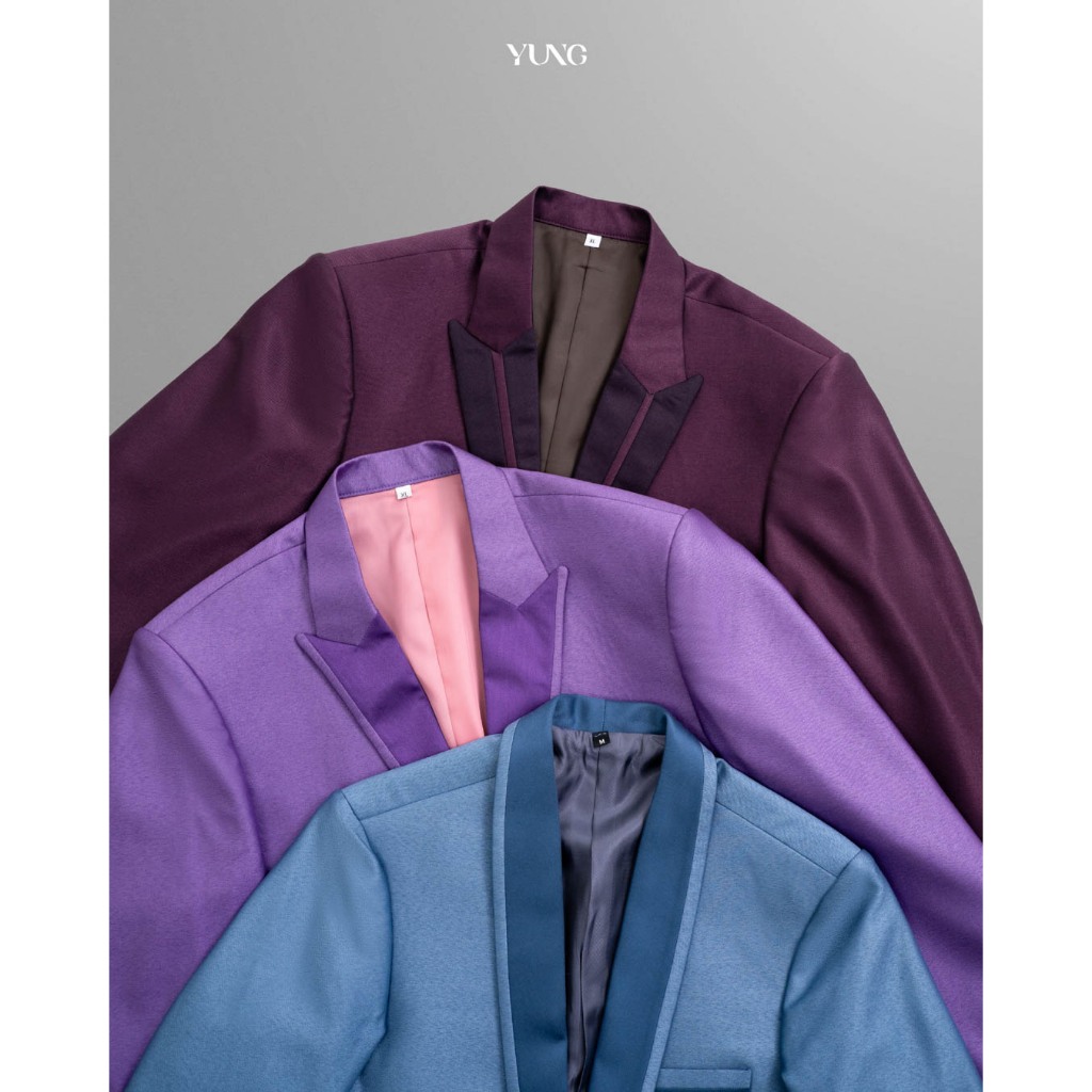 Atasan Jas Tuxedo Semi Wool Glossy Jas Wedding Jas Nikah (Only Jas) - YUNG