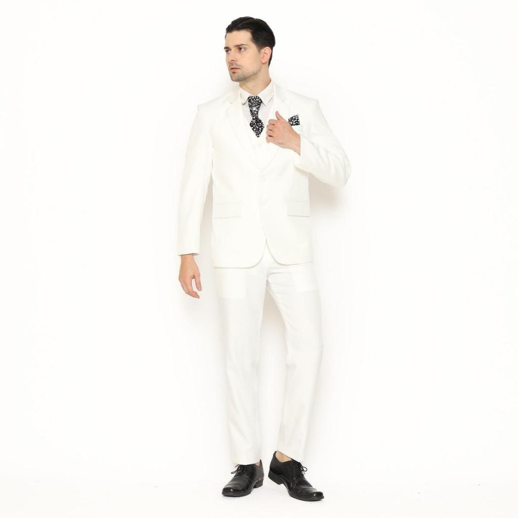 YUNG Jas Pria BIG SIZE Setelan Jas Semi Wool Doff - Jas Pengantin Formal Slimfit