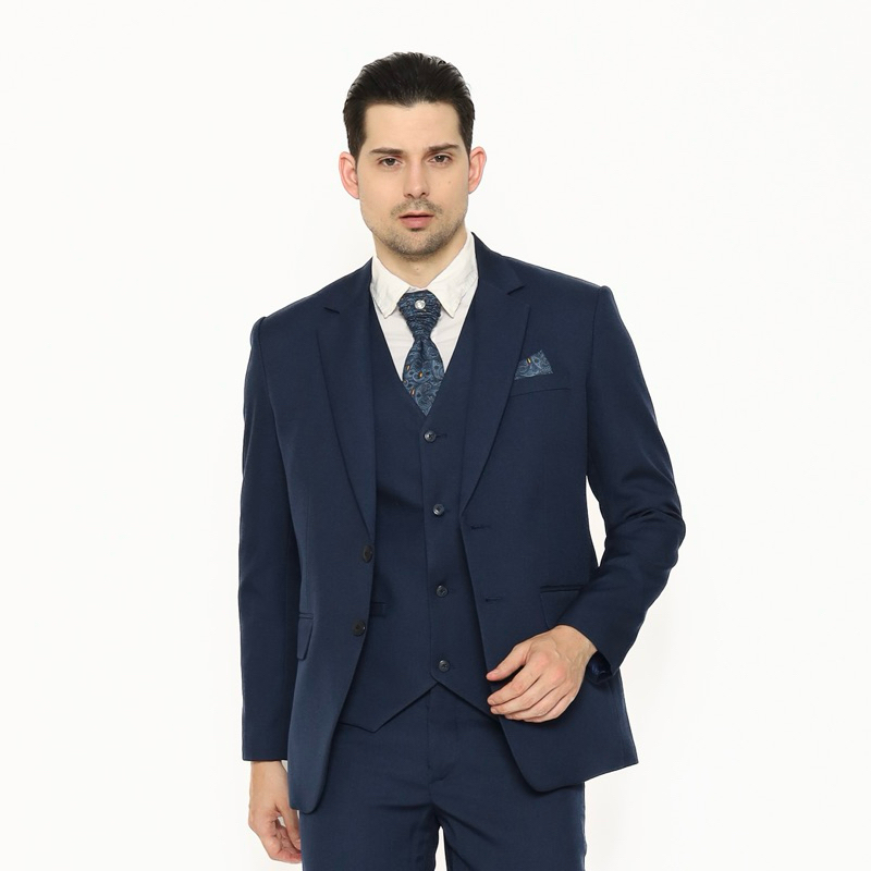 YUNG Rompi Formal Pengantin Semi Wool Stretch Vest Wedding