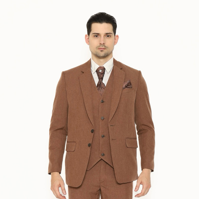 YUNG Rompi Formal Pengantin Semi Wool Stretch Vest Wedding