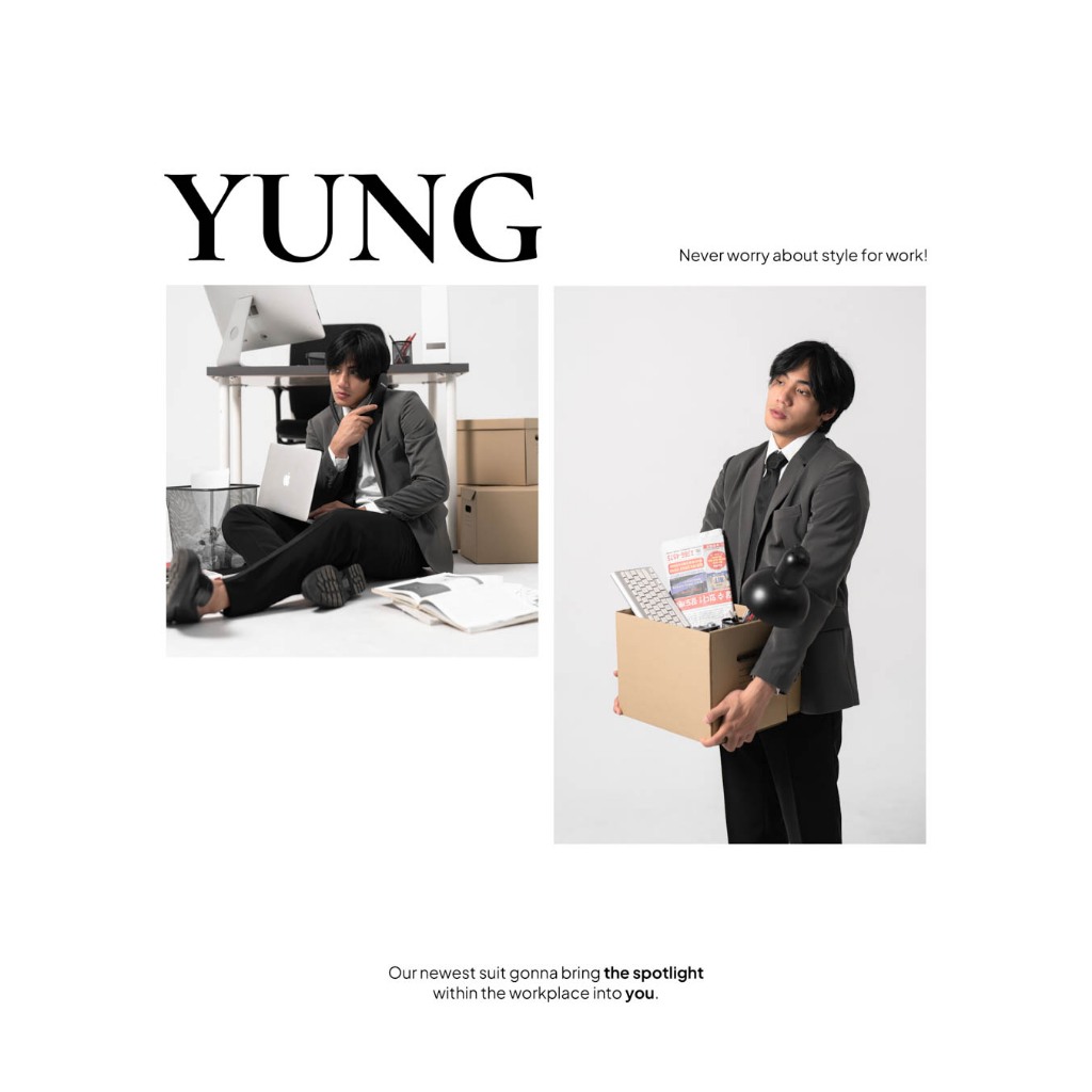 YUNG Blazer Jas Only Pria Formal Slimfit Premium High Twist