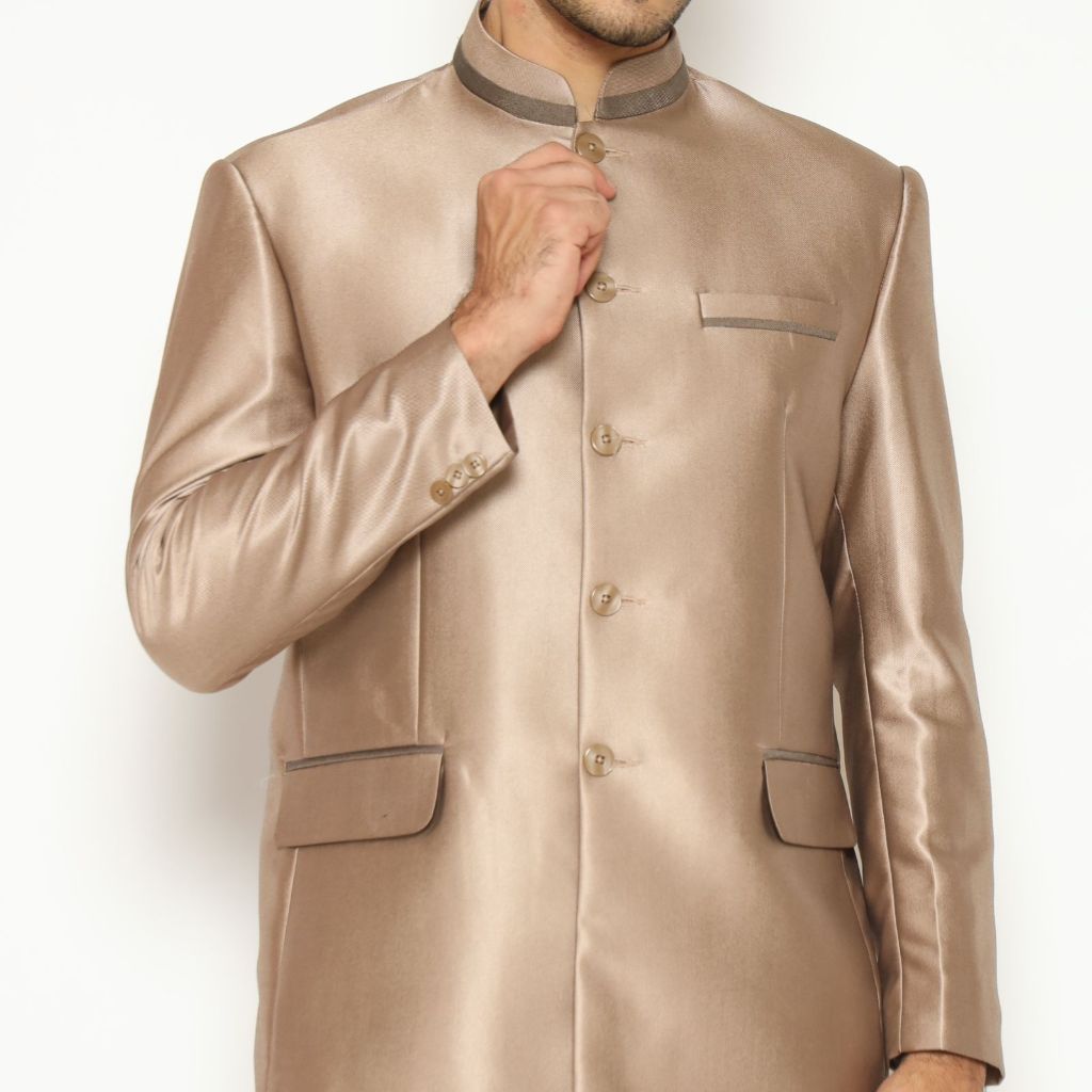 YUNG Setelan Beskap List Pengantin Semi Wool Import Jas Shanghai