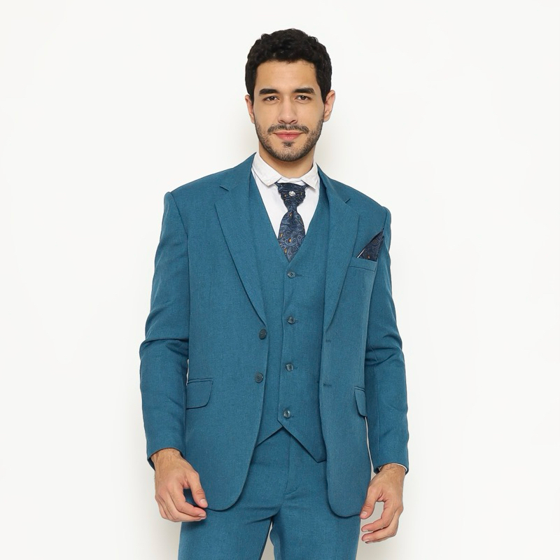 YUNG Rompi Formal Pengantin Semi Wool Stretch Vest Wedding