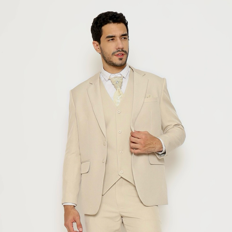 YUNG Rompi Formal Pengantin Semi Wool Stretch Vest Wedding