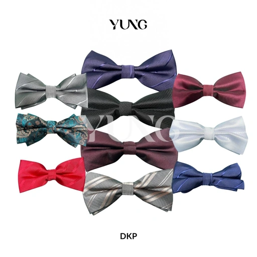 Image of YUNG Dasi Garis Garis dan Dasi Kupu Kupu Formal Pria