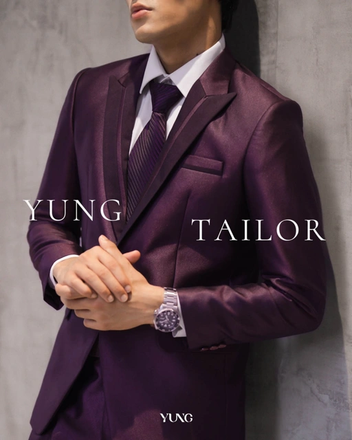 Image of Jas Pria Pengantin Formal Setelan Semi Wool Glossy Blazer Wedding- YUNG