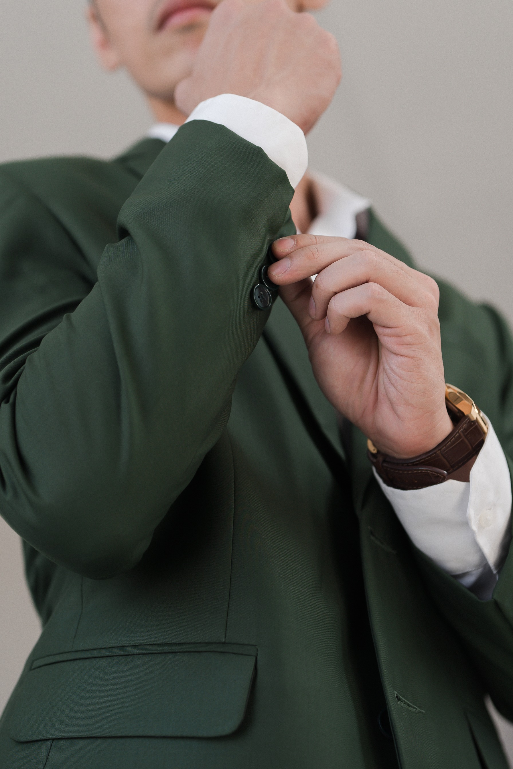 YUNG TAILOR - Jas Pria Pengantin Formal Wisuda Setelan Premium Hightwist Doff Polos