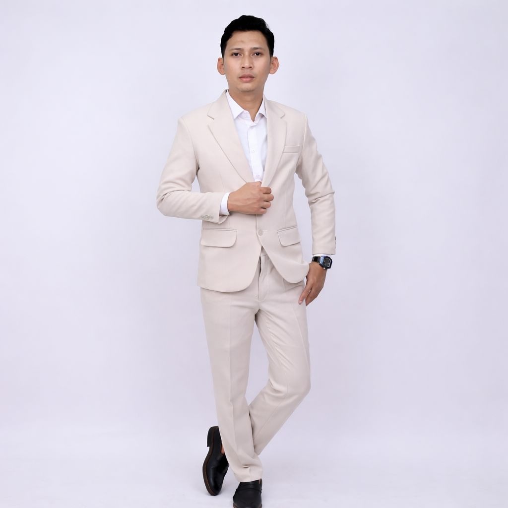 ARES Blazer Setelan Jas Pria Formal  Doff Classic Modern - YUNG