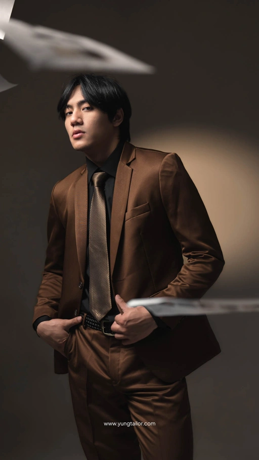 Image of YUNG TAILOR - Jas Pria Pengantin Formal Wisuda Setelan Premium Hightwist Doff Polos