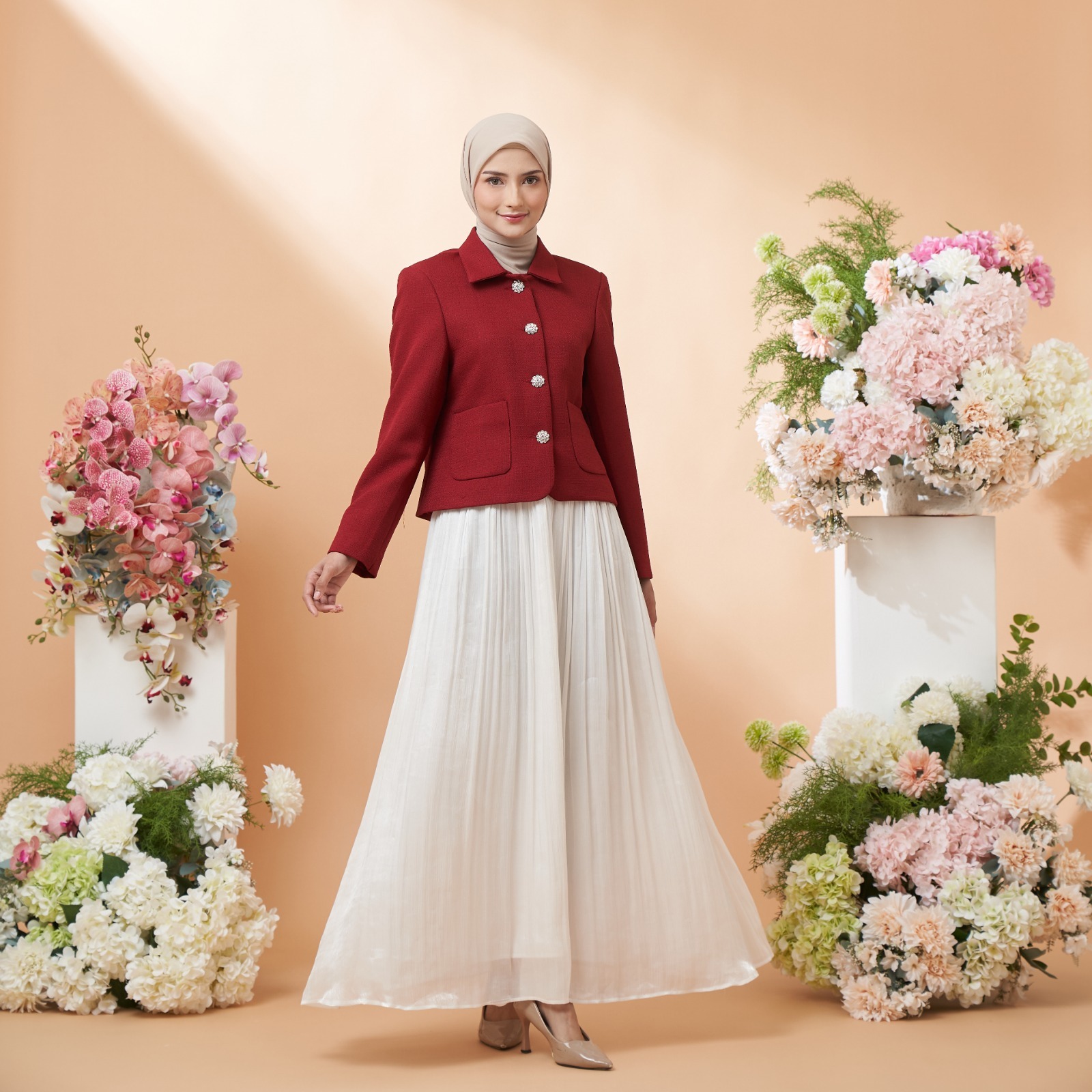 LUNA BLAZER - Blazer Wanita - Premium Tweed Blazer - Atasan Wanita Formal Casual - Women Suit