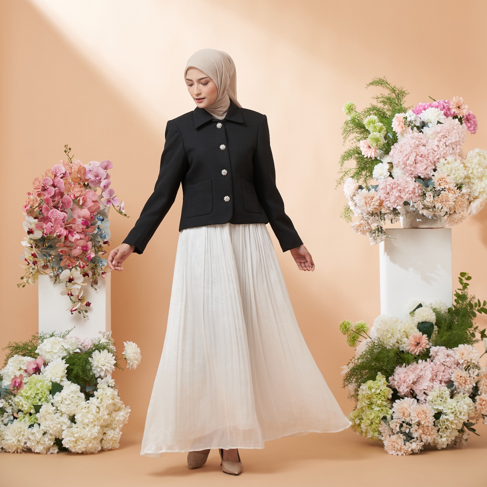 LUNA BLAZER - Blazer Wanita - Premium Tweed Blazer - Atasan Wanita Formal Casual - Women Suit