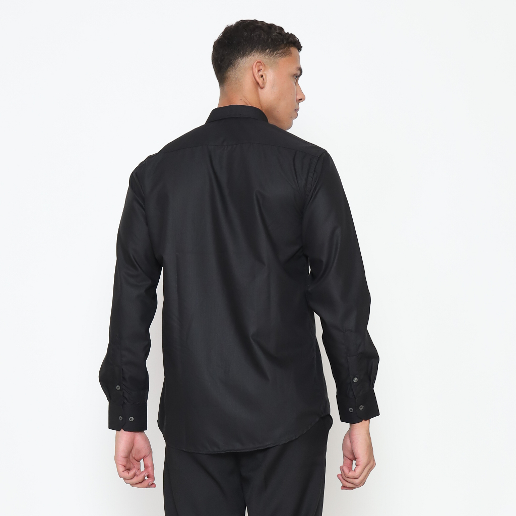 Kemeja Pria Polos Lengan Panjang Bahan superfine cotton - YUNG