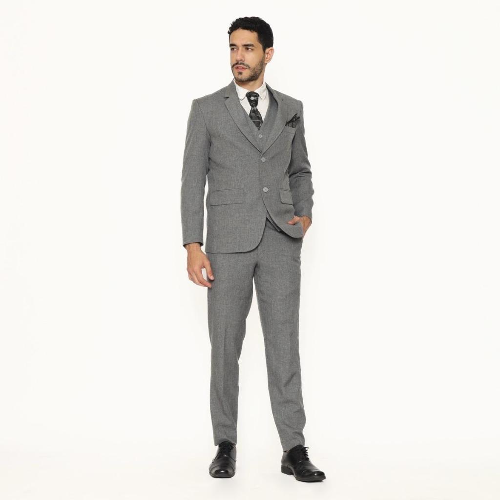 YUNG Jas Pria BIG SIZE Setelan Jas Semi Wool Doff - Jas Pengantin Formal Slimfit
