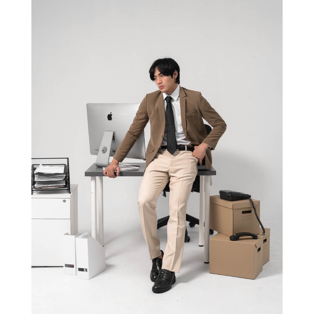 YUNG Blazer Jas Only Pria Formal Slimfit Premium High Twist