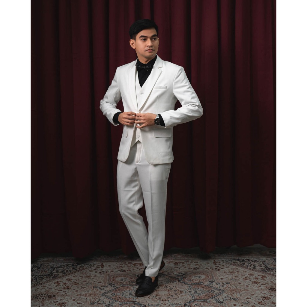 Full Set Jas Pria Semiwool Stretch Doff (Jas + Celana + Rompi + Dasi + Cover) - YUNG