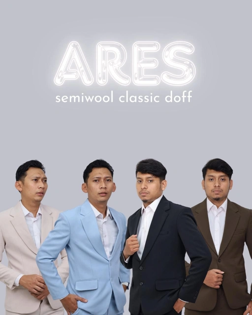 Image of ARES Blazer Setelan Jas Pria Formal  Doff Classic Modern - YUNG