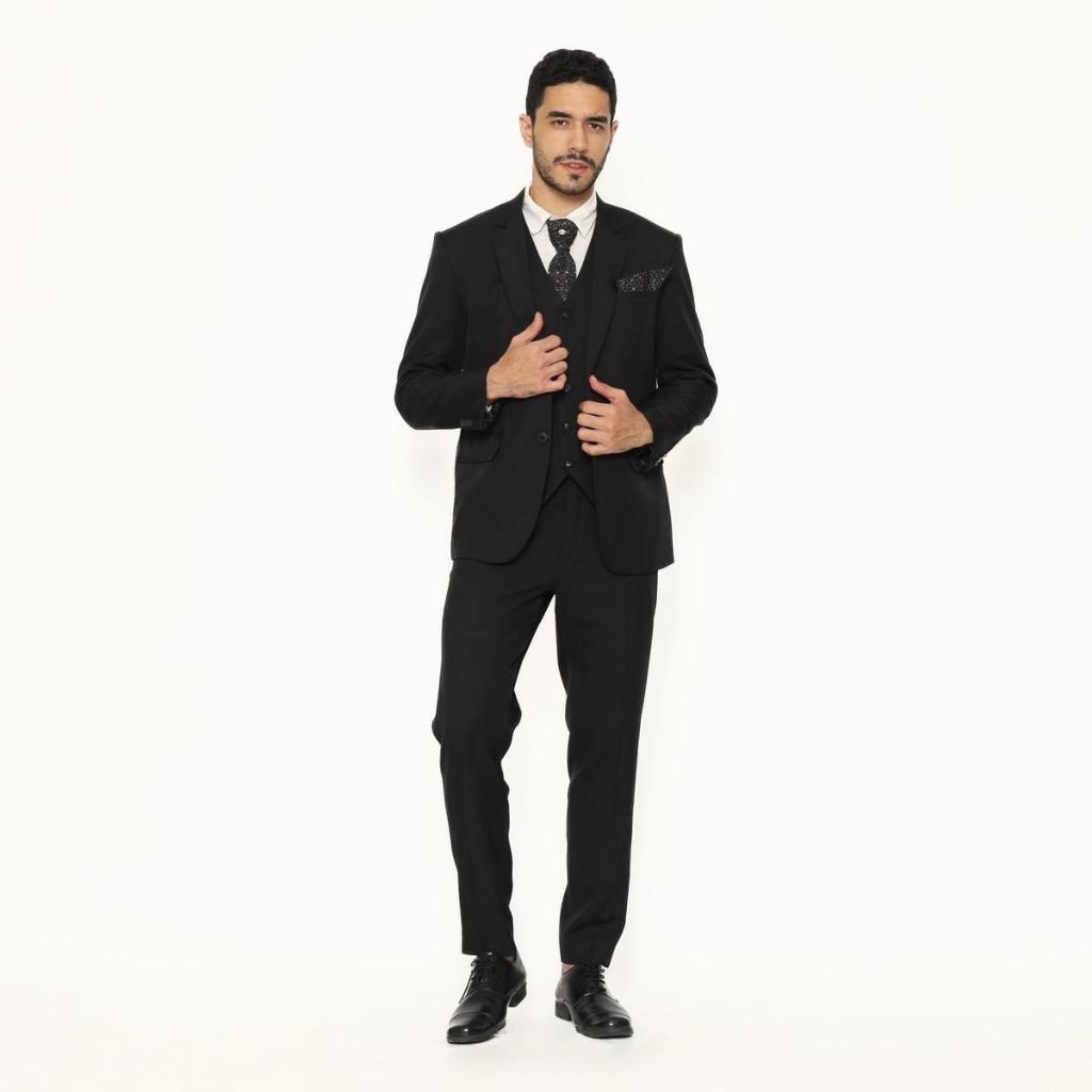 YUNG Jas Pria BIG SIZE Setelan Jas Semi Wool Doff - Jas Pengantin Formal Slimfit