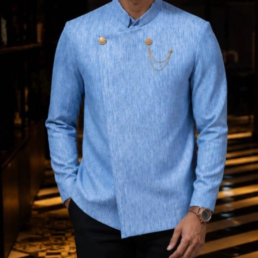 Image of Beskap Shanghai Semiwool Motif Serat Strataraja - YUNG