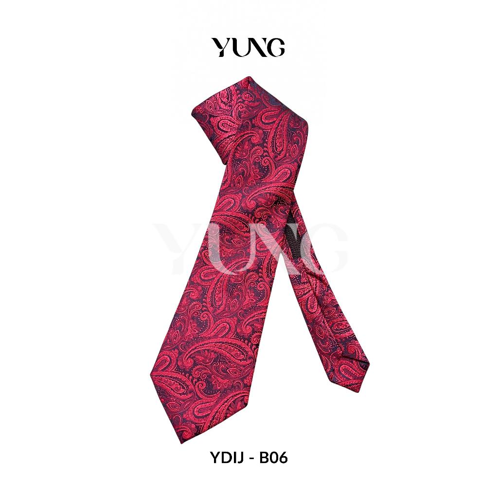 YUNG Dasi Resleting Wedding Dasi Instan Bahan Jackquard - 8cm x 48cm
