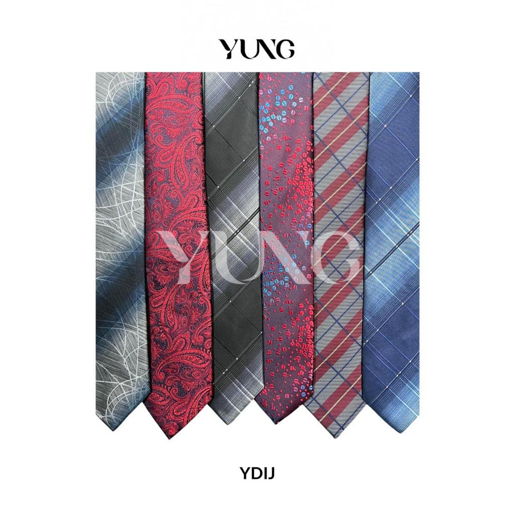 YUNG Dasi Resleting Wedding Dasi Instan Bahan Jackquard - 8cm x 48cm