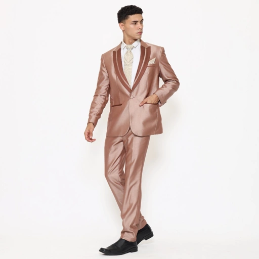 Image of Jas Pria Semi Wool Shining Setelan Jas Pengantin Pria Bahan Tebal - YUNG