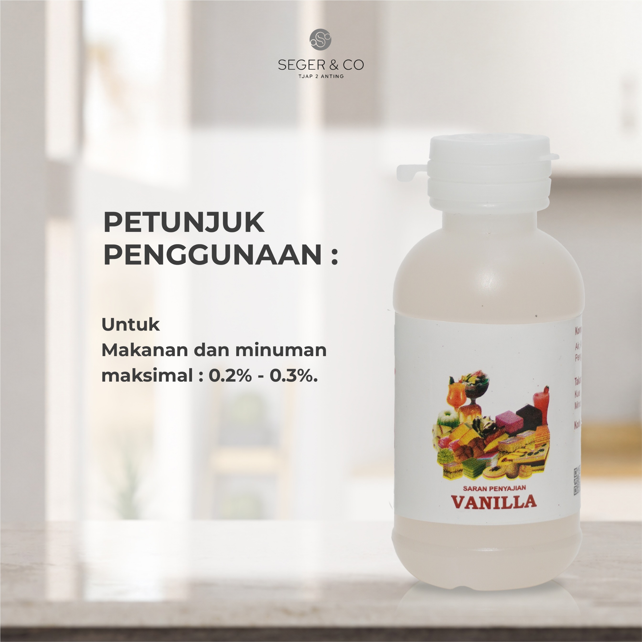Seger & Co Perisa Essence Vanila Cair 55ml