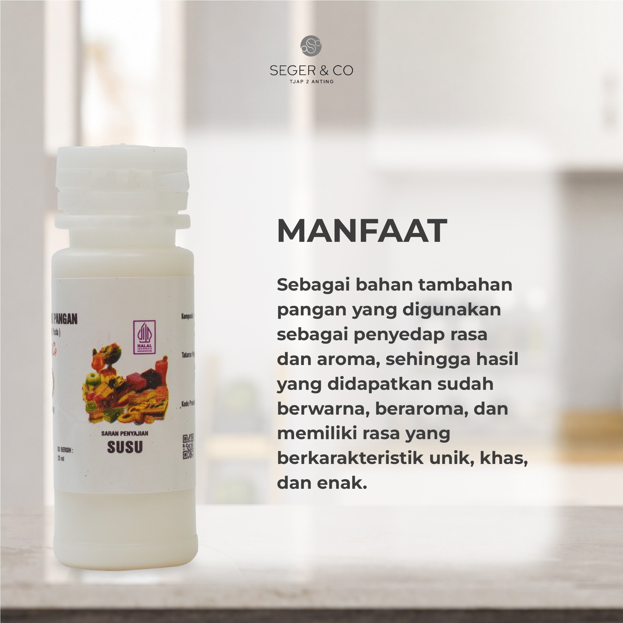 Seger & Co Perisa Essence Susu 25ml