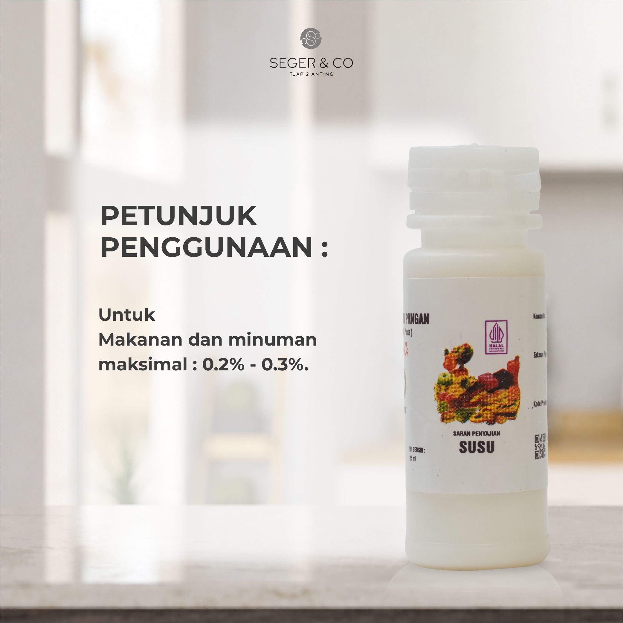 Seger & Co Perisa Essence Susu 25ml
