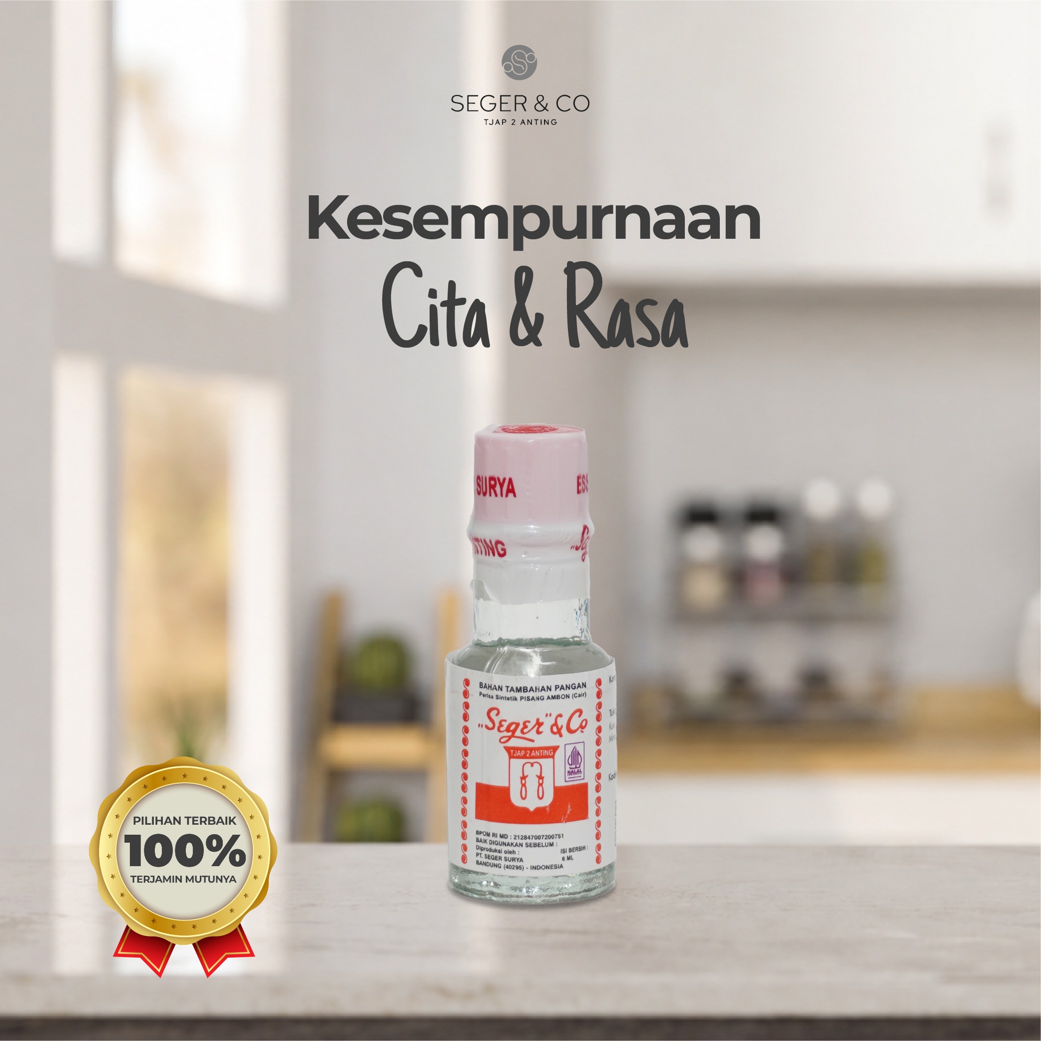 Seger & Co Essence Magic Water Pisang Ambon Essence Perisa Makanan Cair 6ml Food Flavors Bahan Tambahan pangan