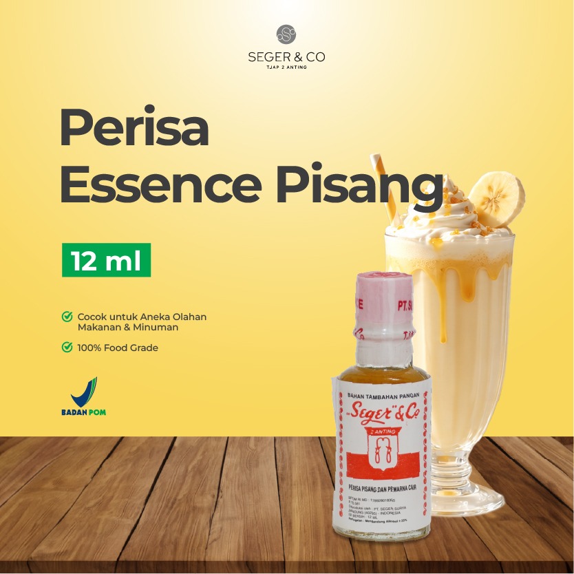 Seger & Co Pisang Essence Pasta Perisa Makanan 12ml Food Flavors Bahan Tambahan pangan