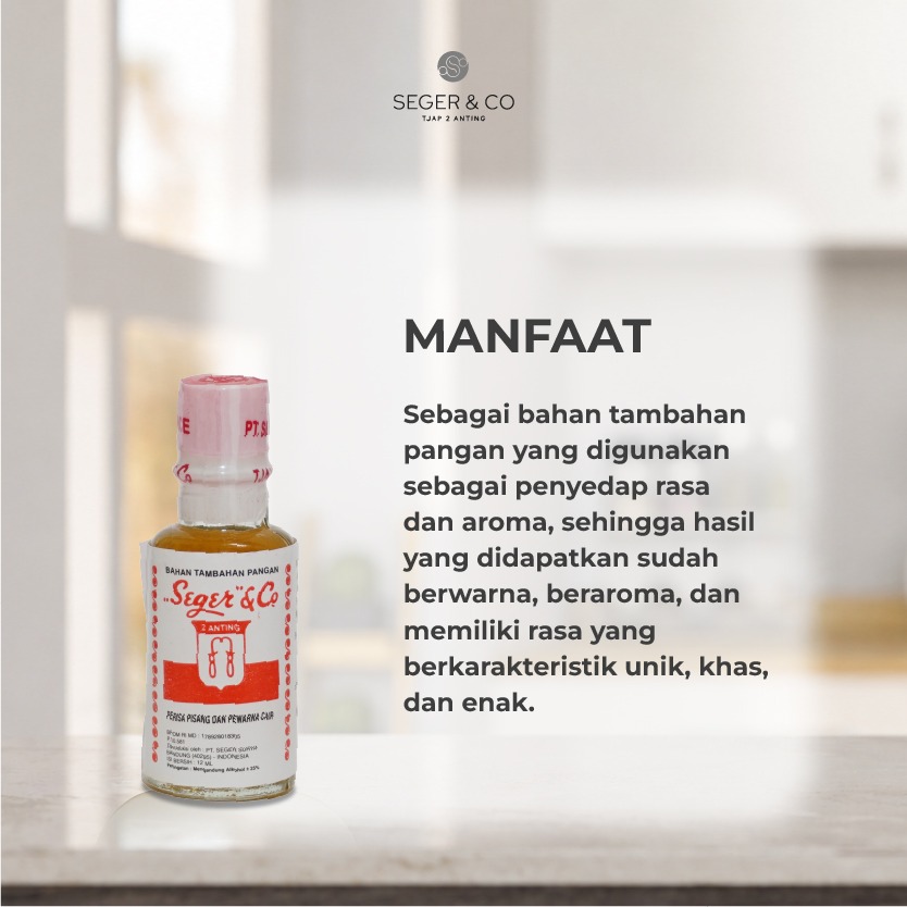 Seger & Co Pisang Essence Pasta Perisa Makanan 12ml Food Flavors Bahan Tambahan pangan