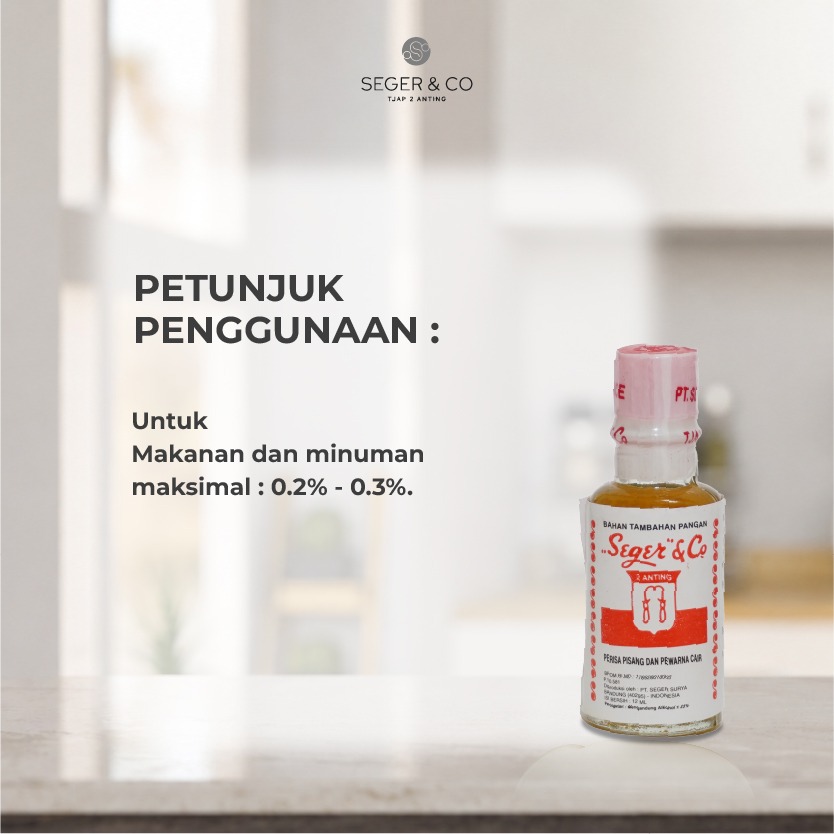 Seger & Co Pisang Essence Pasta Perisa Makanan 12ml Food Flavors Bahan Tambahan pangan