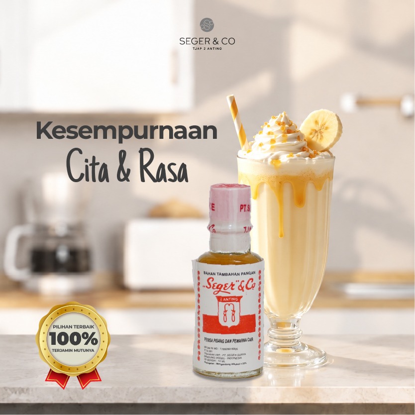 Seger & Co Pisang Essence Pasta Perisa Makanan 12ml Food Flavors Bahan Tambahan pangan