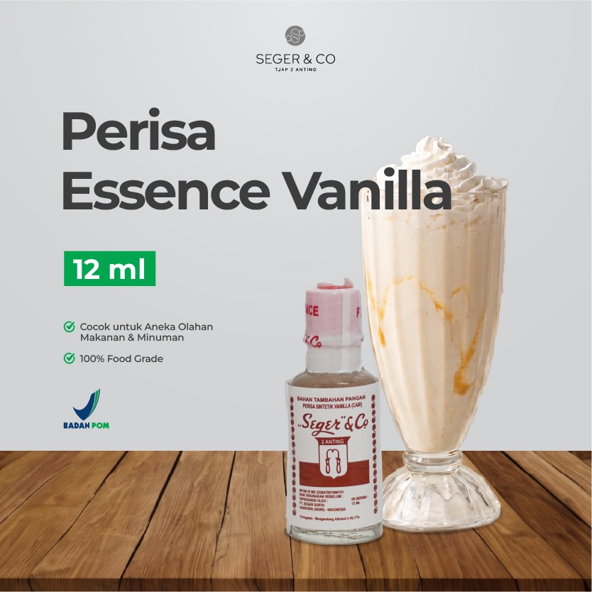 Seger & Co Vanila Cair Essence Pasta Perisa Makanan 12ml Food Flavors Bahan Tambahan pangan