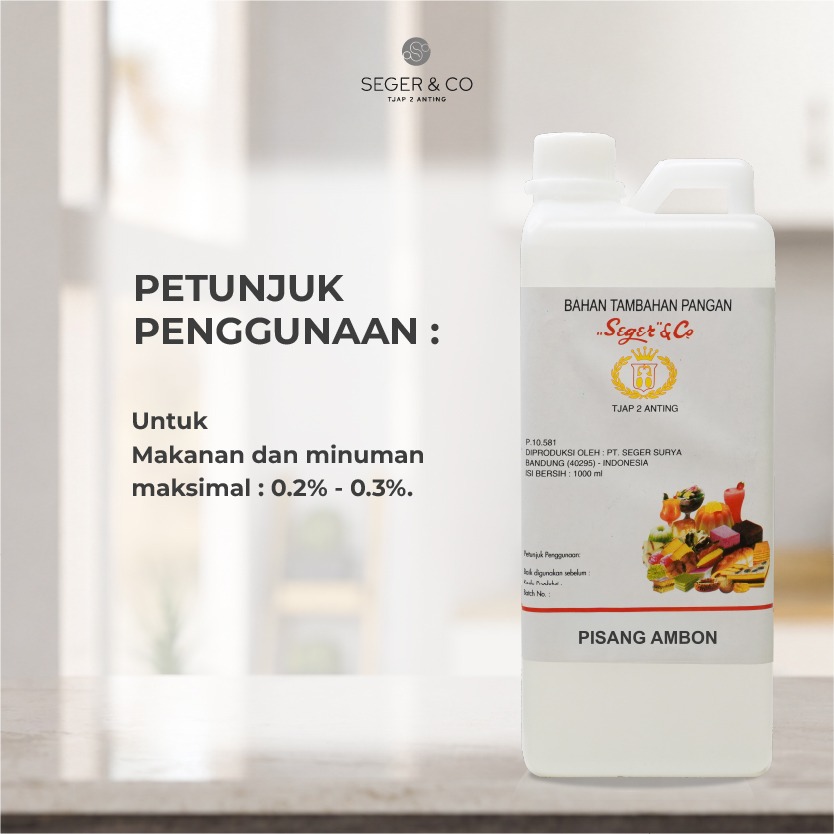 Seger & Co Perisa Essence Pisang Ambon 1 Liter