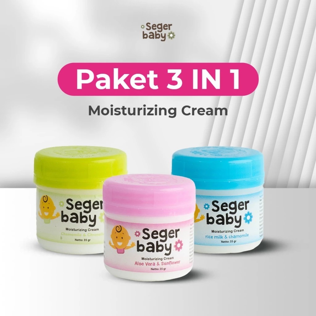 Seger Baby Bundle 3in1 – Moisturizing Cream Bayi All Varian 35gr