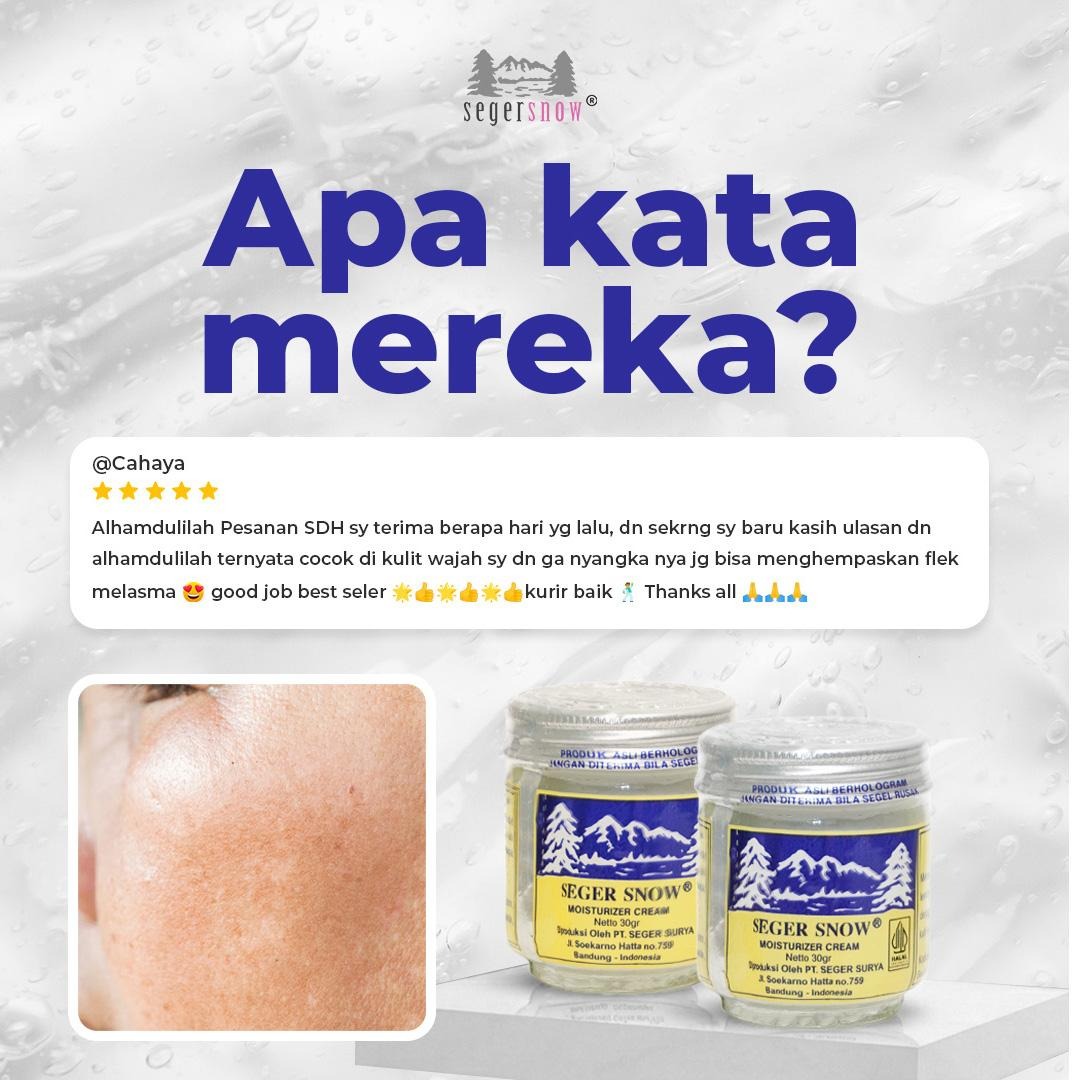 (BELI 1 GRATIS 1) Seger Snow Moisturizer Cream 30gr