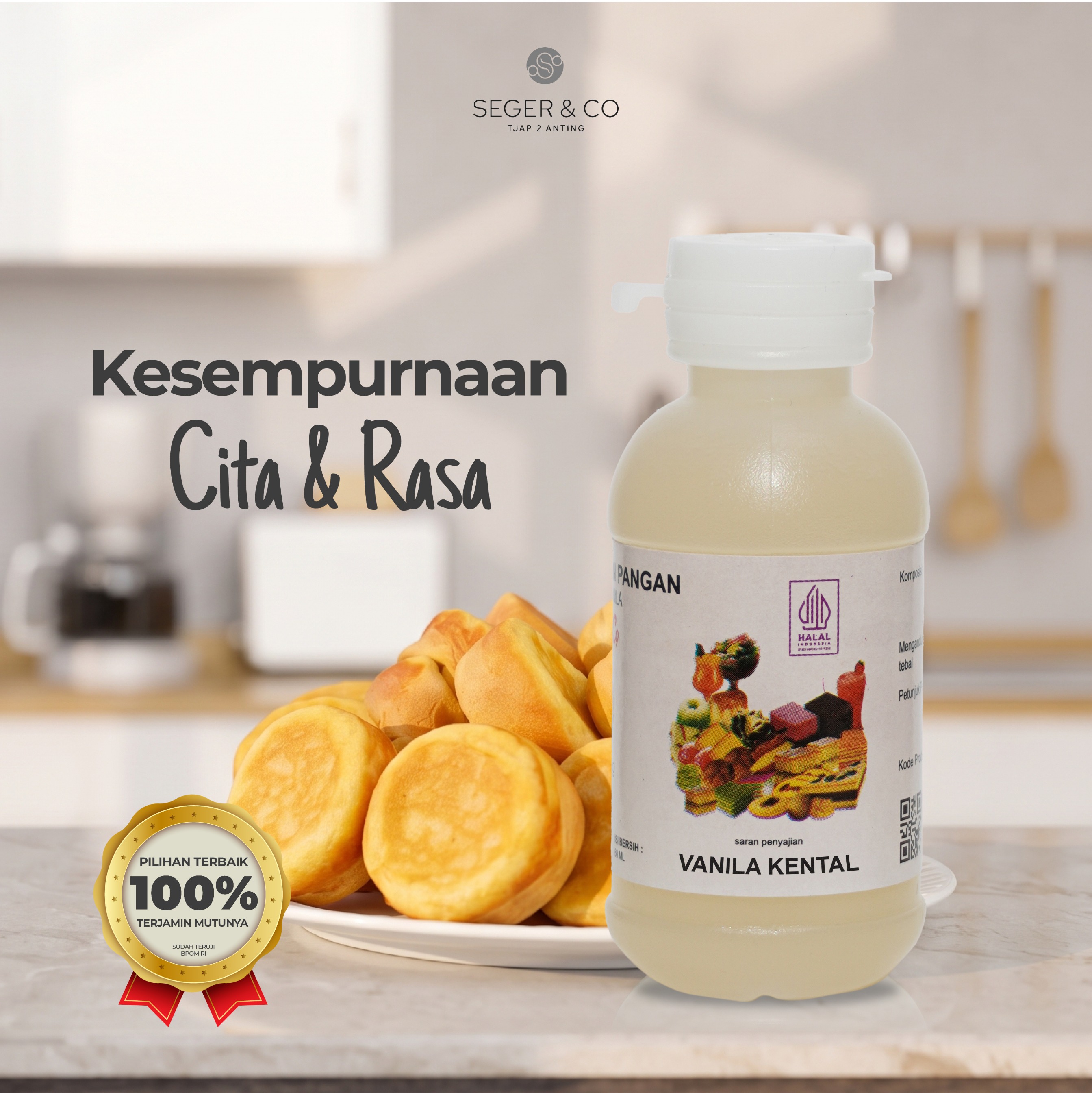 Seger & Co Perisa Essence Vanila Kental 55ml