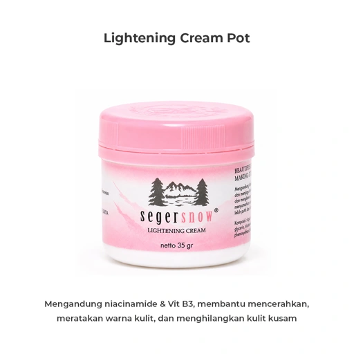 Seger Snow Lightening Cream Pot 35gr