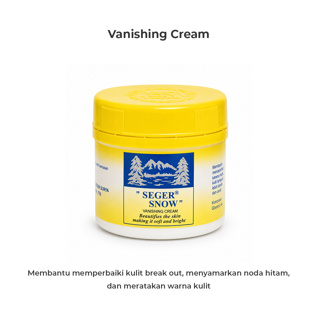 Seger Snow Vanishing Cream Botol Besar 35gr
