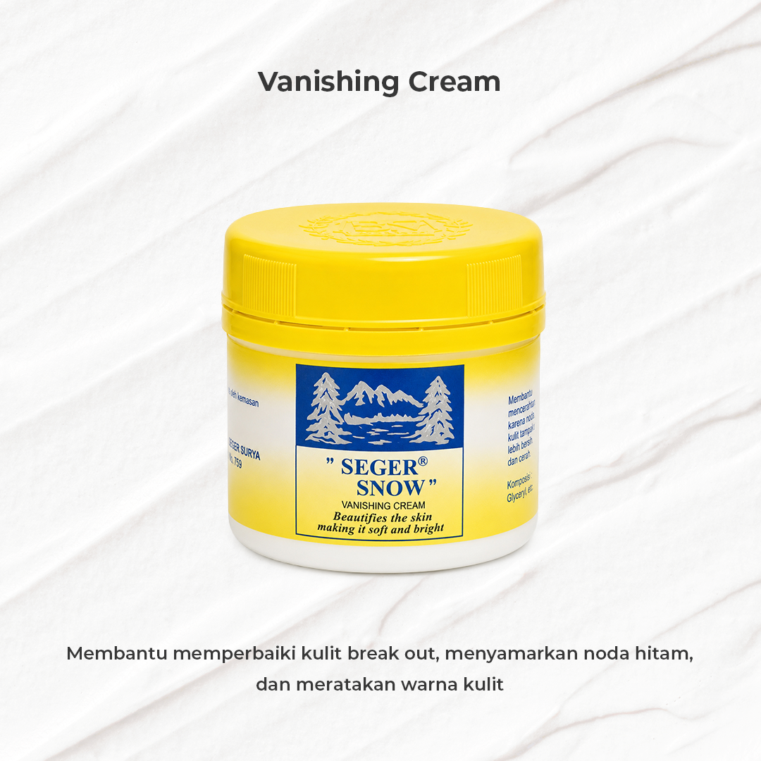 Seger Snow Vanishing Cream Botol Besar 35gr
