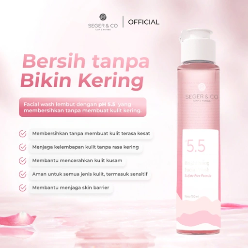 Image of Seger & Co Brightening Facial Wash 100ml pH 5.5 Sulfate Free