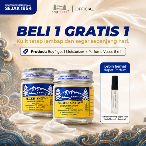 (BELI 1 GRATIS 1) Seger Snow Moisturizer Cream 30gr
