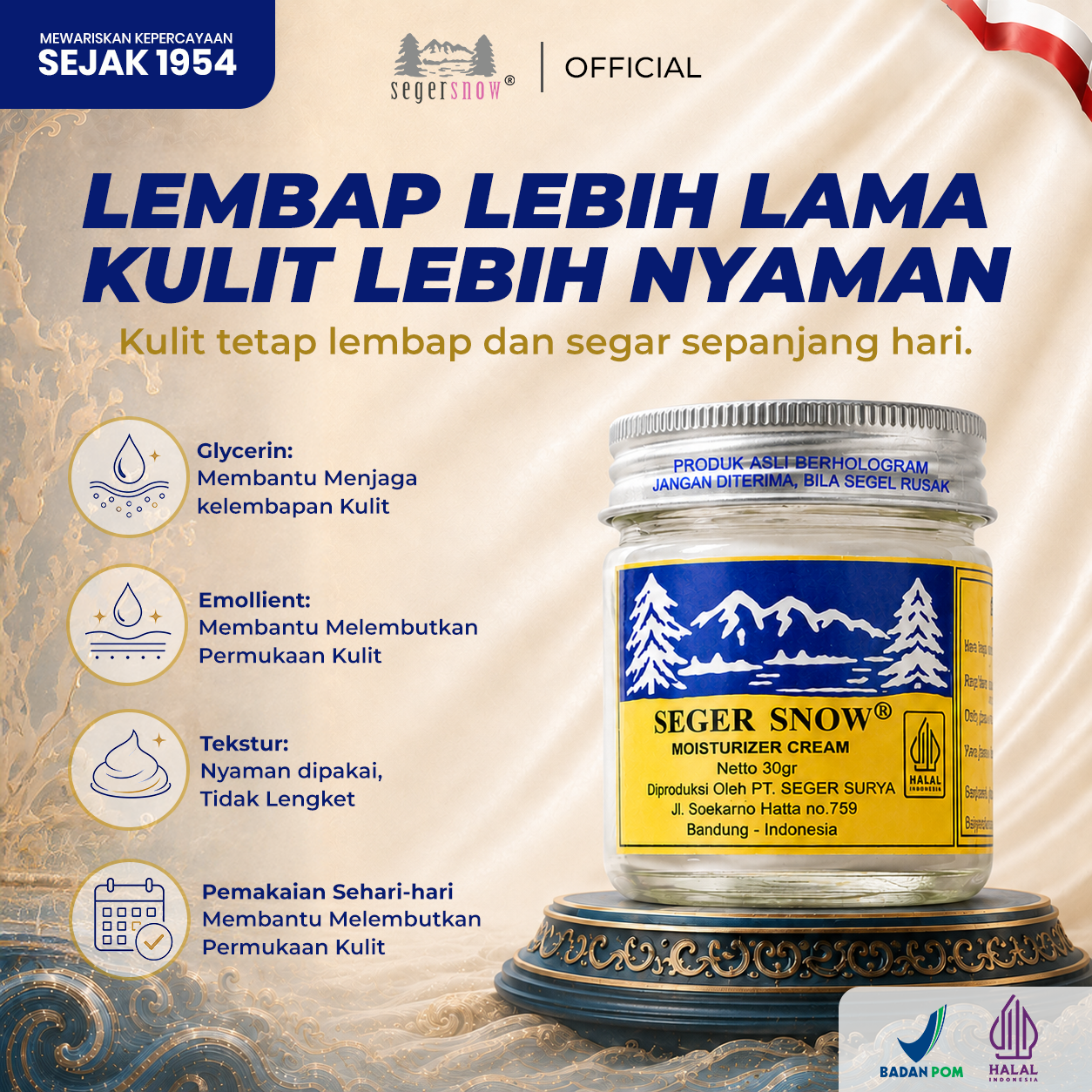 Seger Snow Moisturizer Cream 30gr