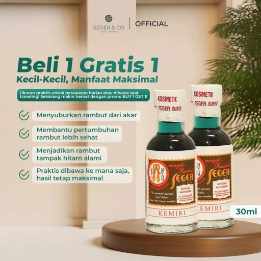 Image of (BELI 1 GRATIS 1) Seger Minyak Kemiri 30ml