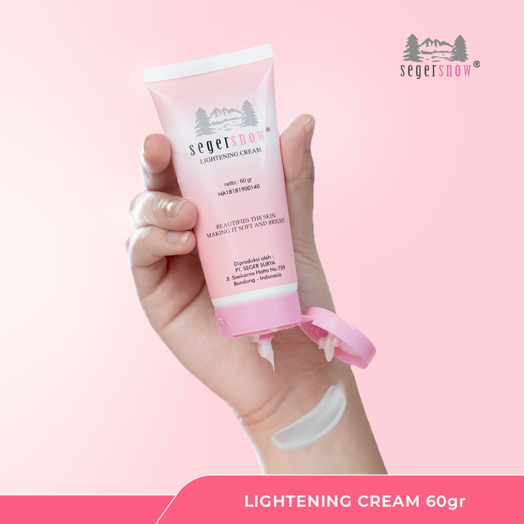 Seger Snow Bundle Lightening Cream Moisturizer Cream | Melembabkan Mencerahkan Menghaluskan Kulit