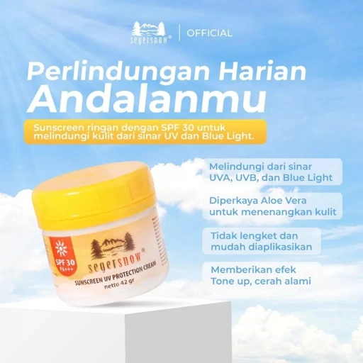Image of Seger Snow Sunscreen UV Protection Cream 42gr SPF 30 PA+++